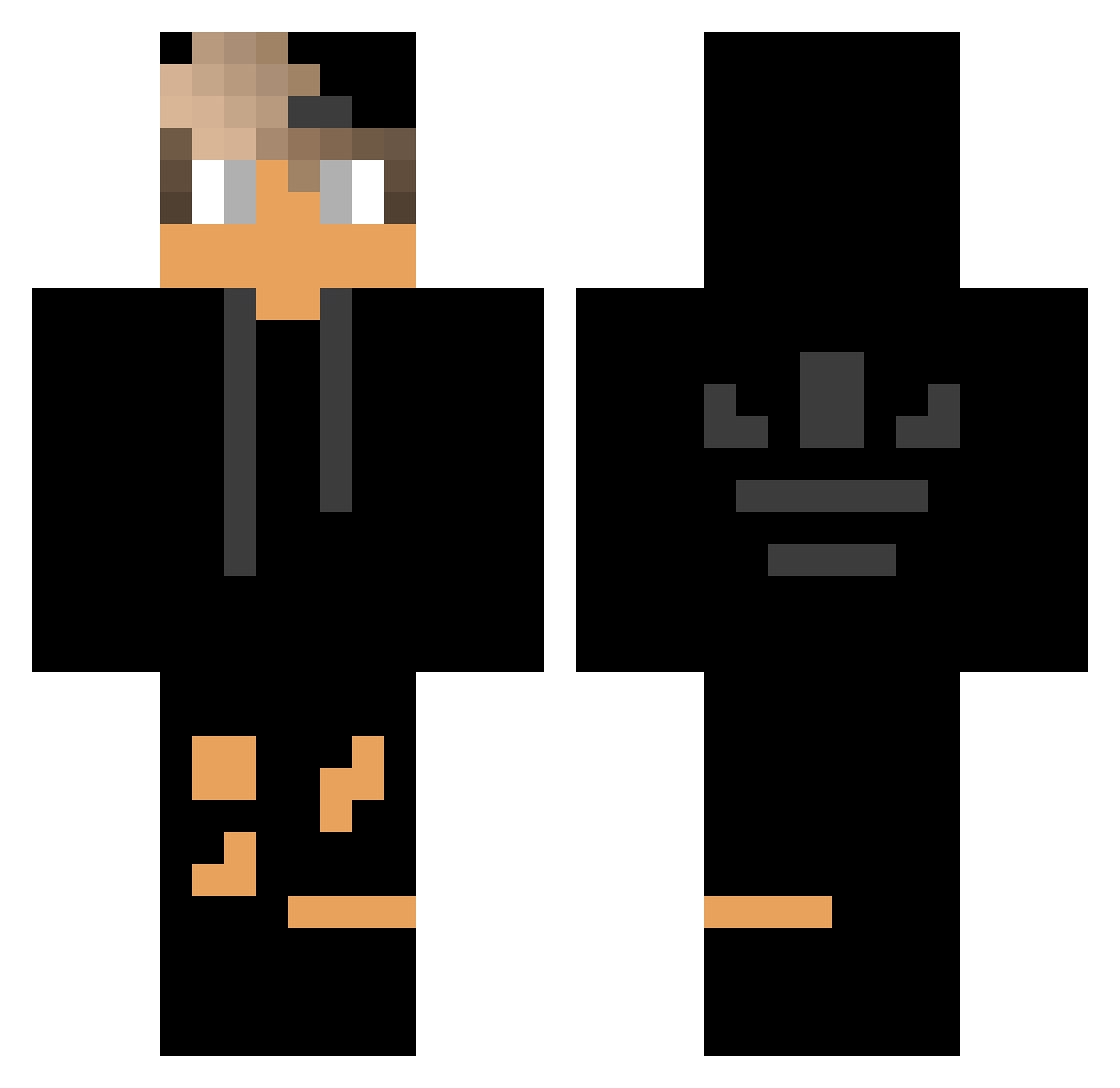 VI_KING_IV Minecraft skin, front and back view