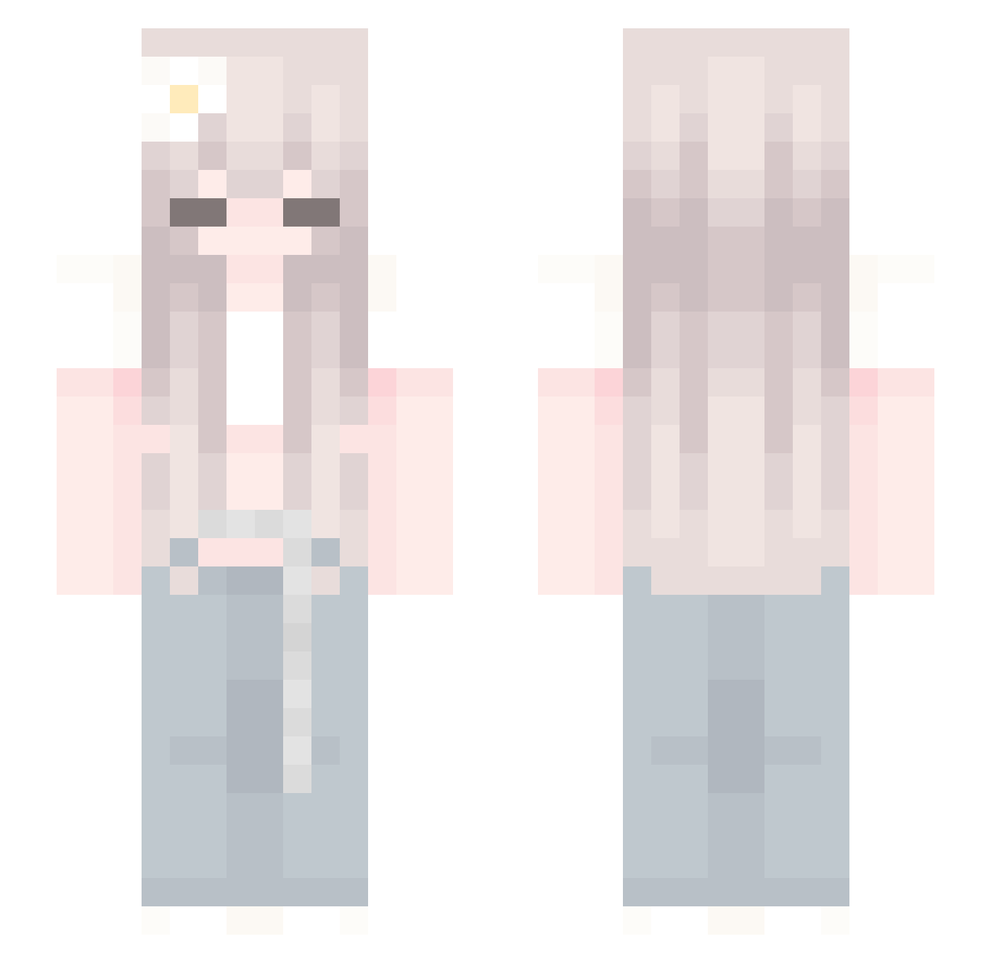 salerm Minecraft skin, front and back view