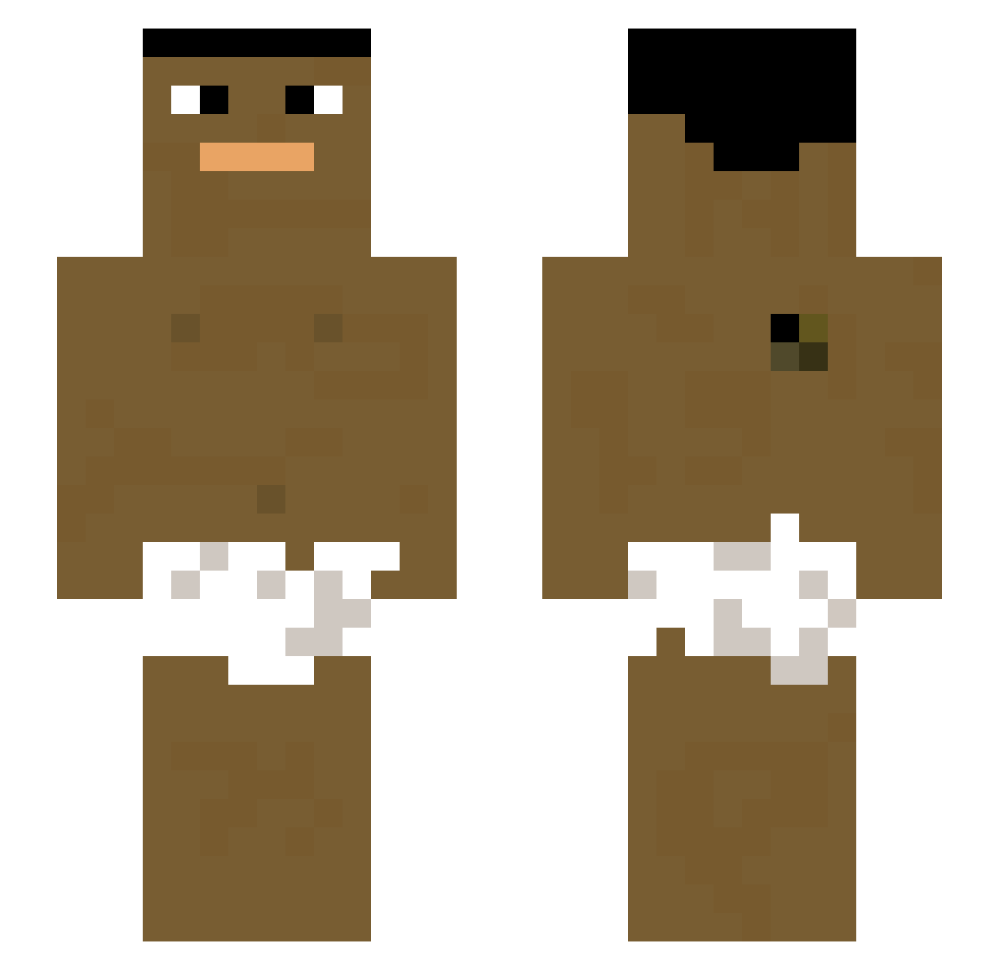 jaszczurkiLover7 Minecraft skin, front and back view