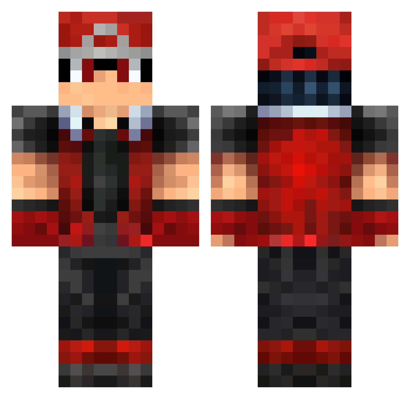 GN_Drawmen03 Minecraft skin, front and back view