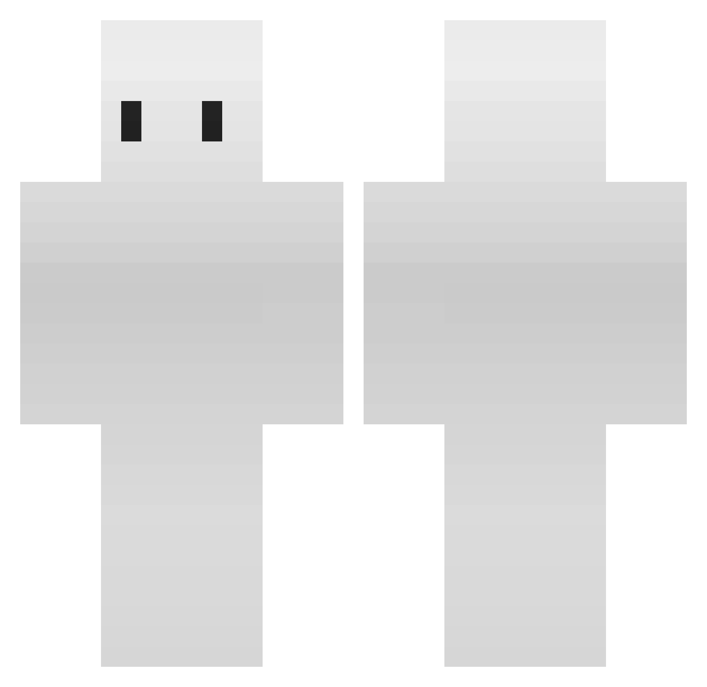 wooxy_ Minecraft skin, front and back view