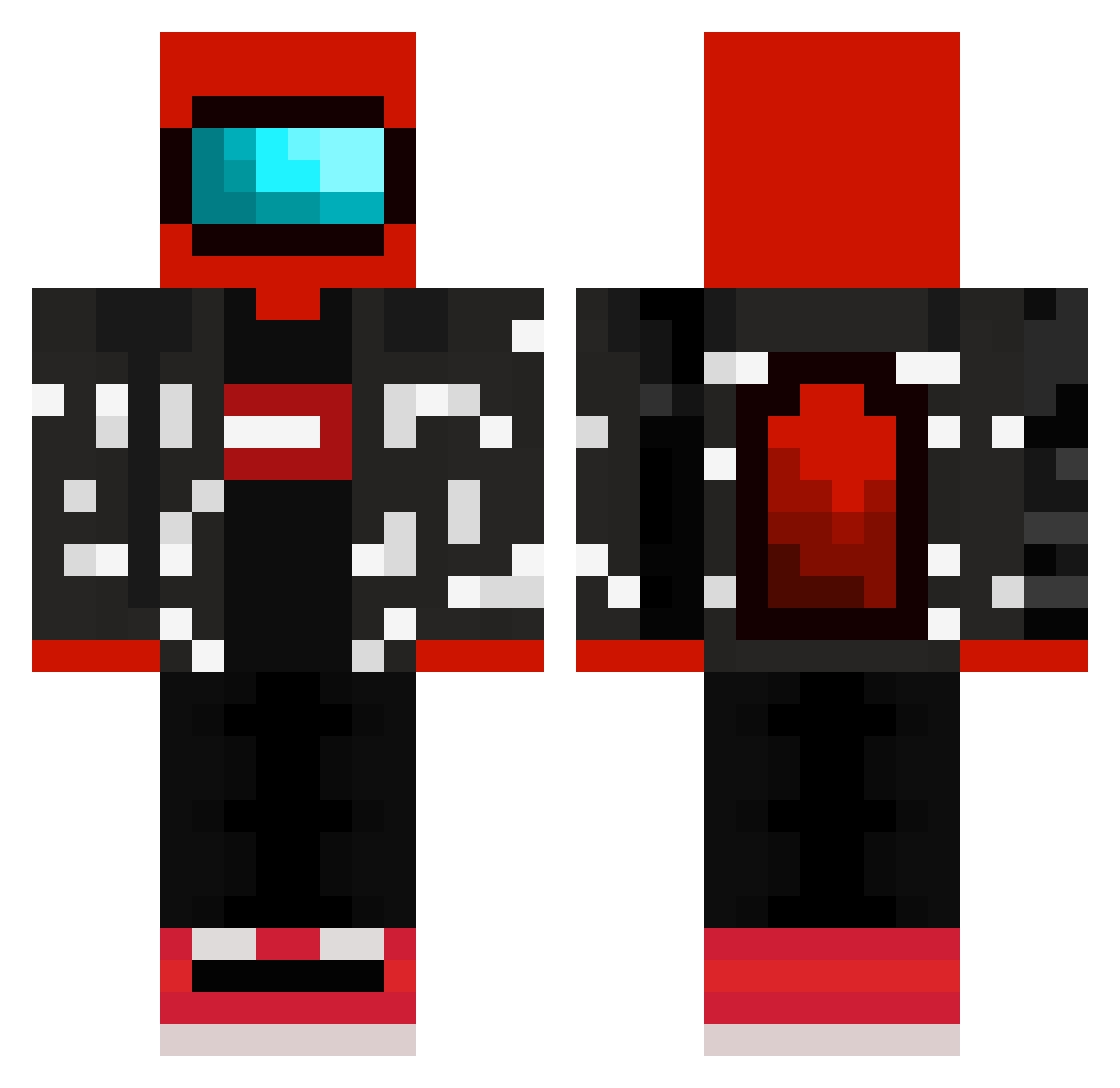 swipe_2 Minecraft skin, front and back view