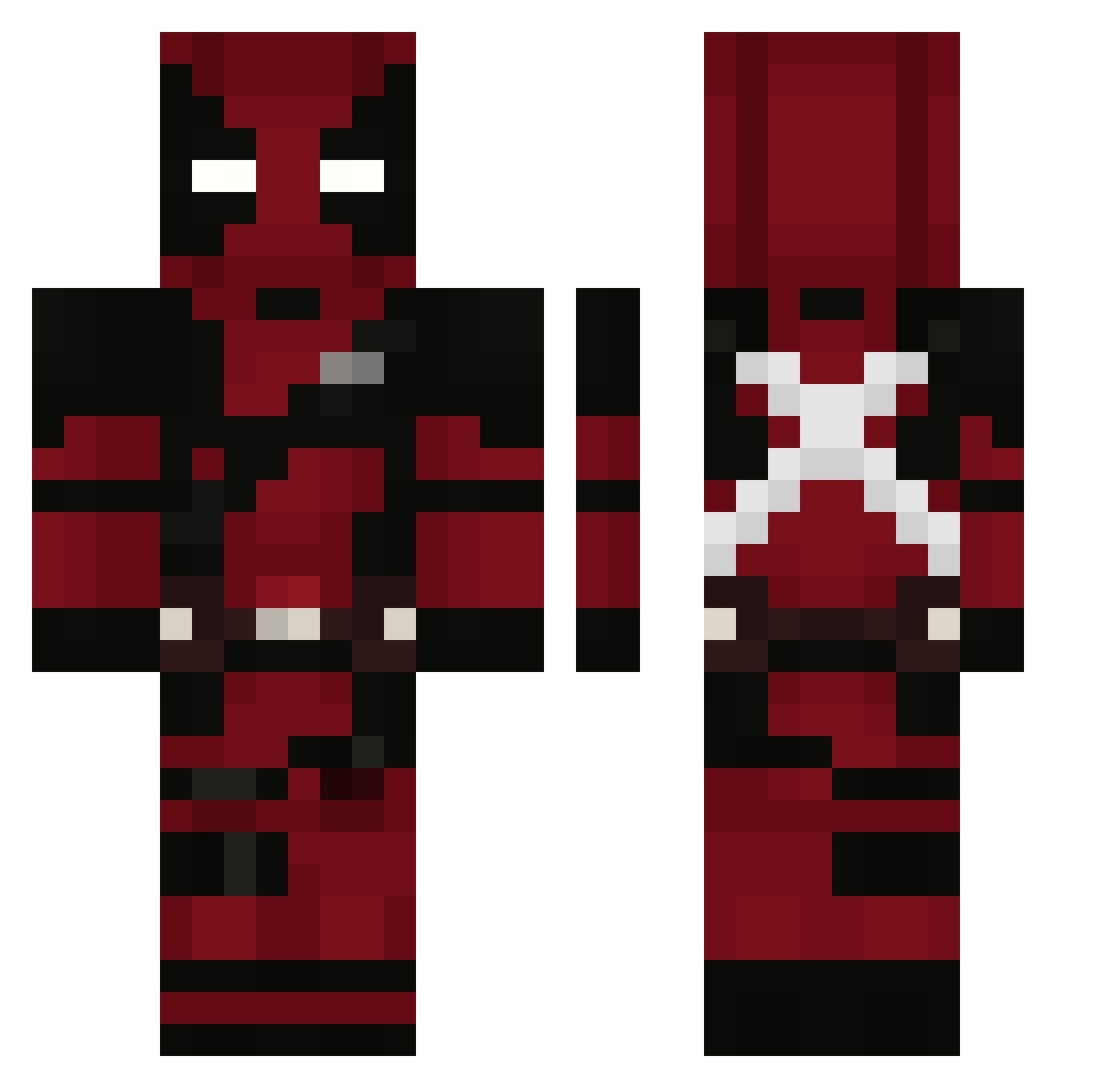 Freakingdragun Minecraft skin, front and back view