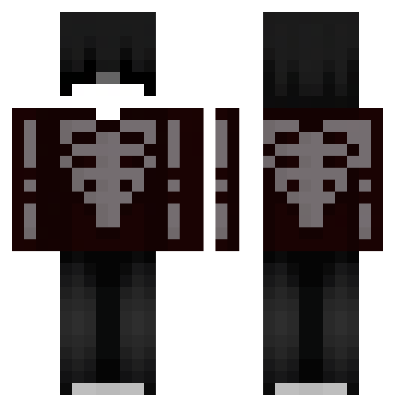 itzz_Diod11 Minecraft skin, front and back view