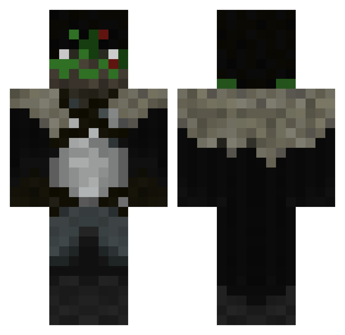 ItalianChef245 Minecraft skin, front and back view