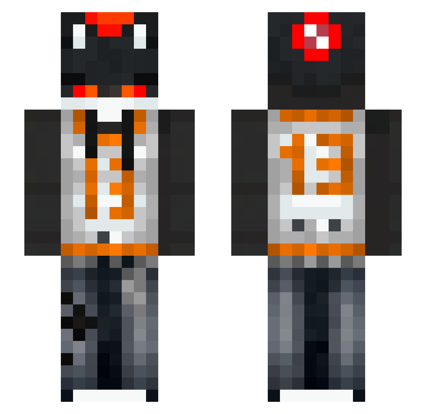 360dragonslayer Minecraft skin, front and back view