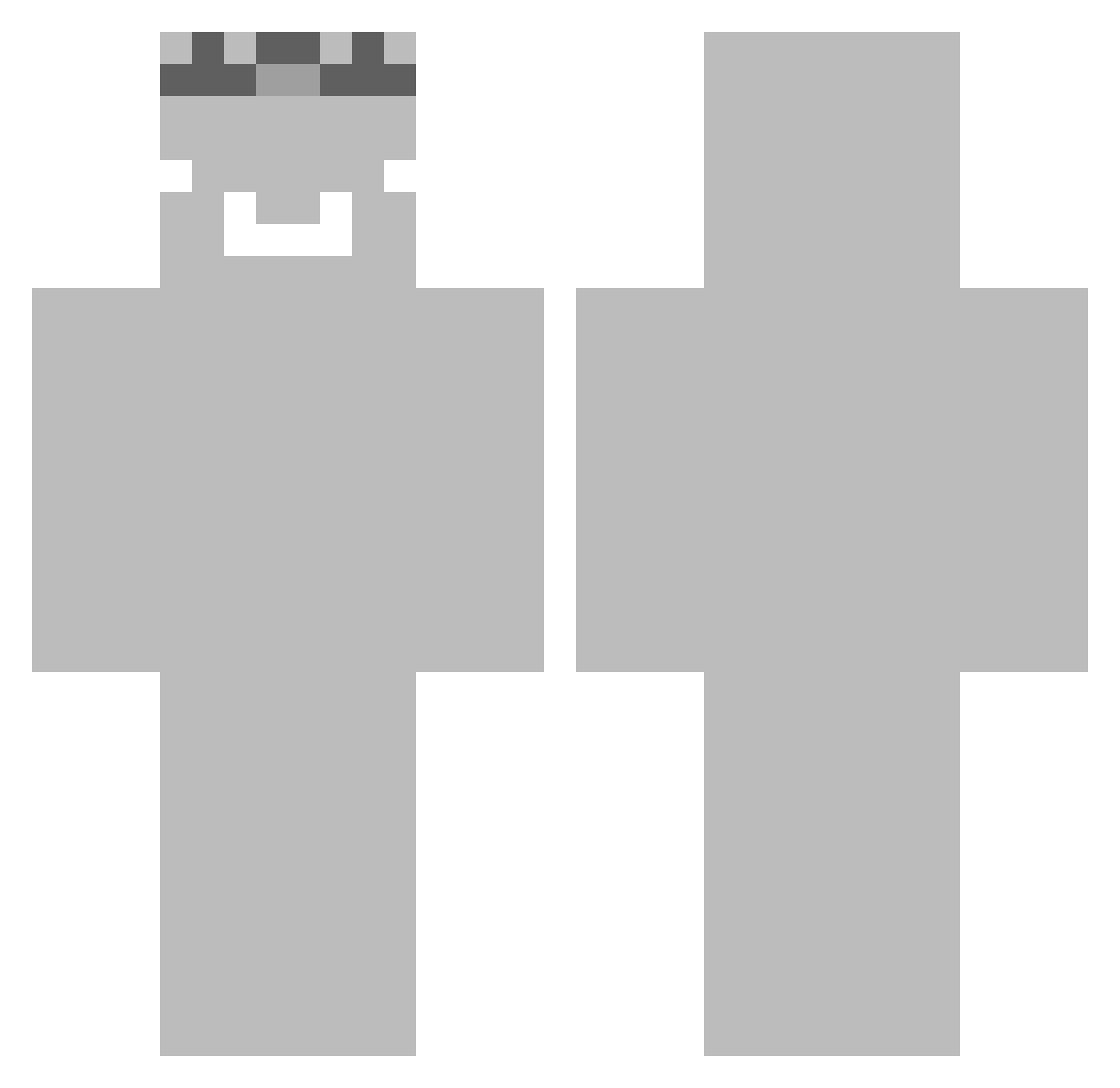 Zaurus0 Minecraft skin, front and back view