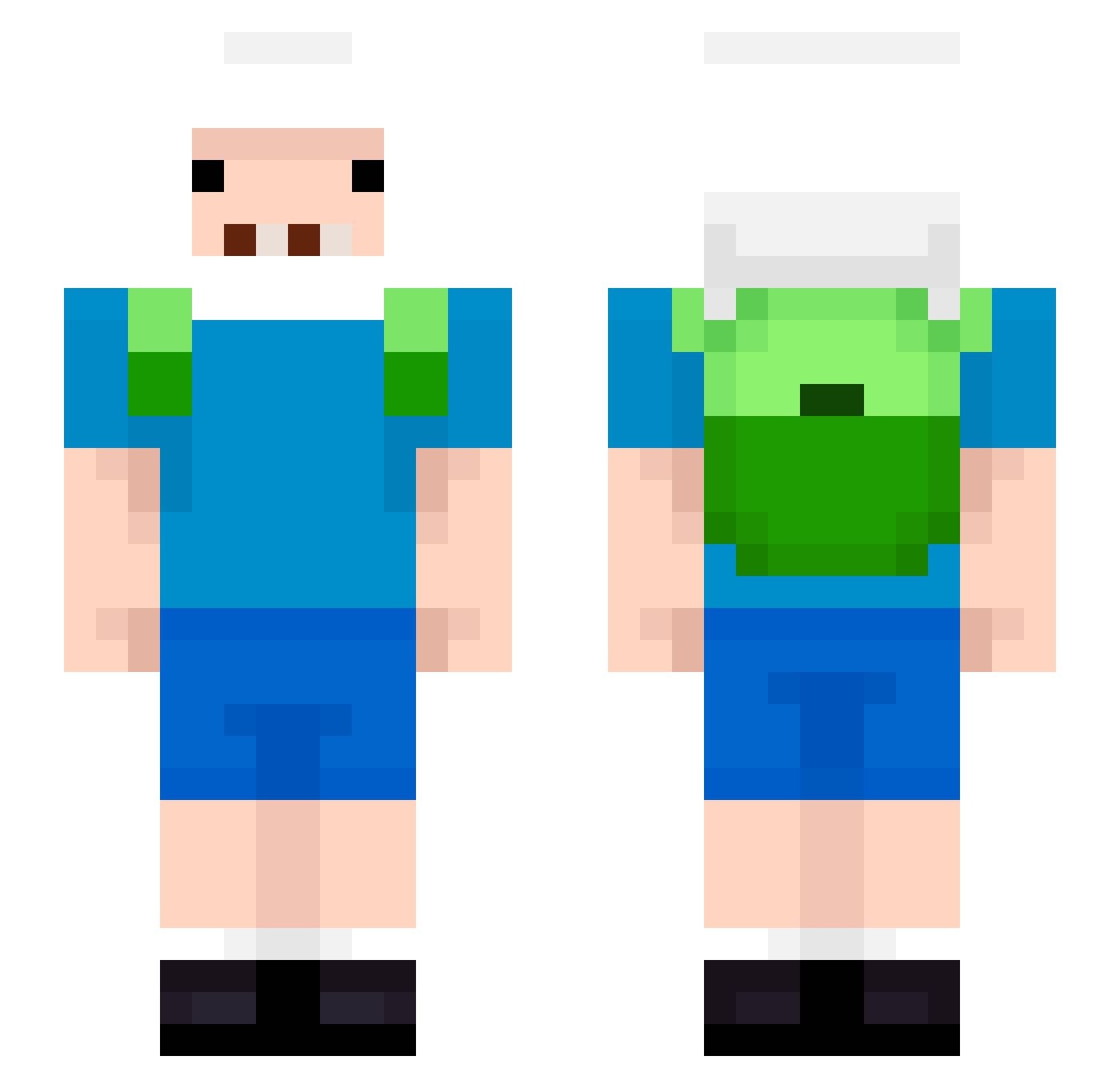 LornzinNn Minecraft skin, front and back view