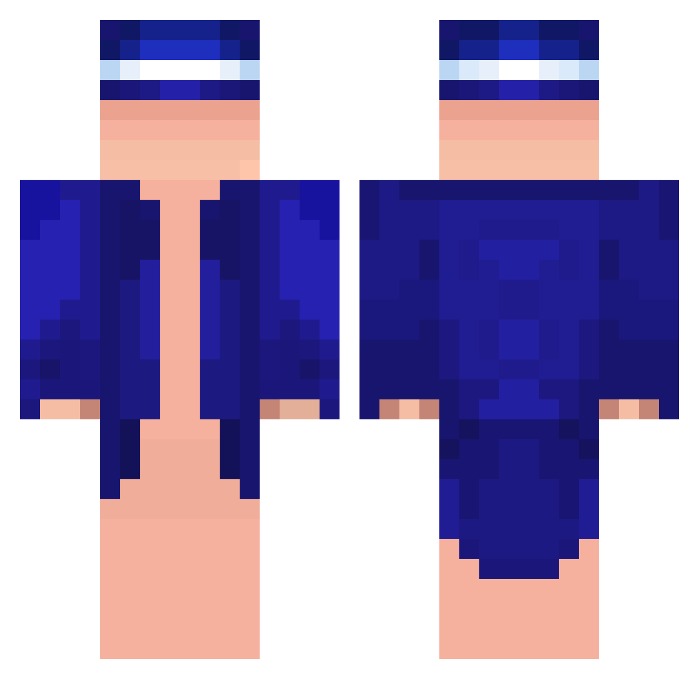 timon345 Minecraft skin, front and back view