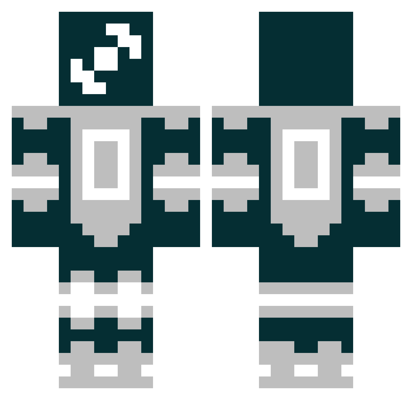 parakeetzzzz Minecraft skin, front and back view