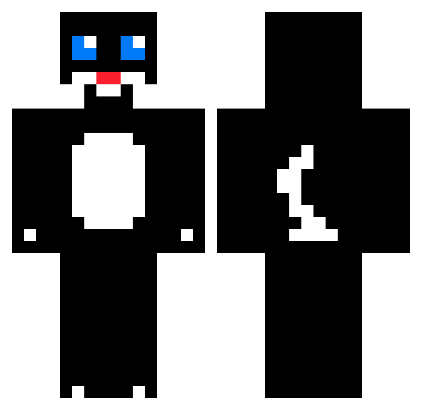 hey_gato Minecraft skin, front and back view