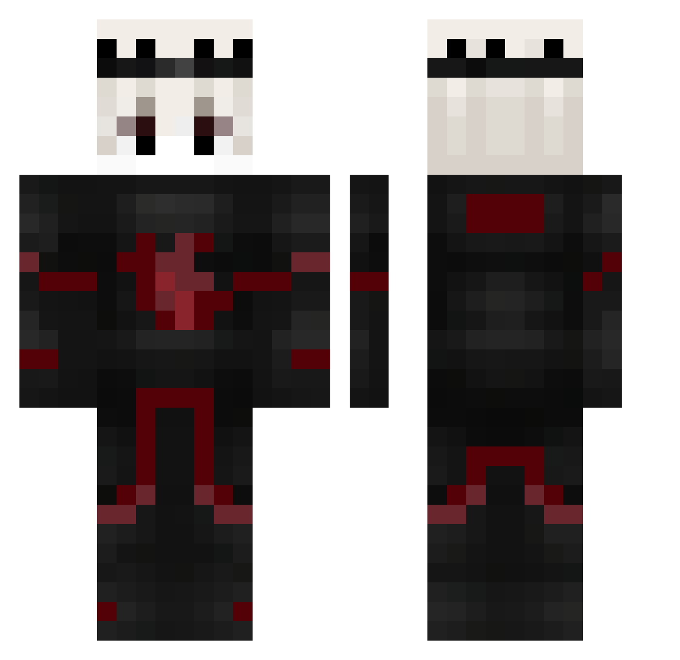 Ciorbadelegums Minecraft skin, front and back view