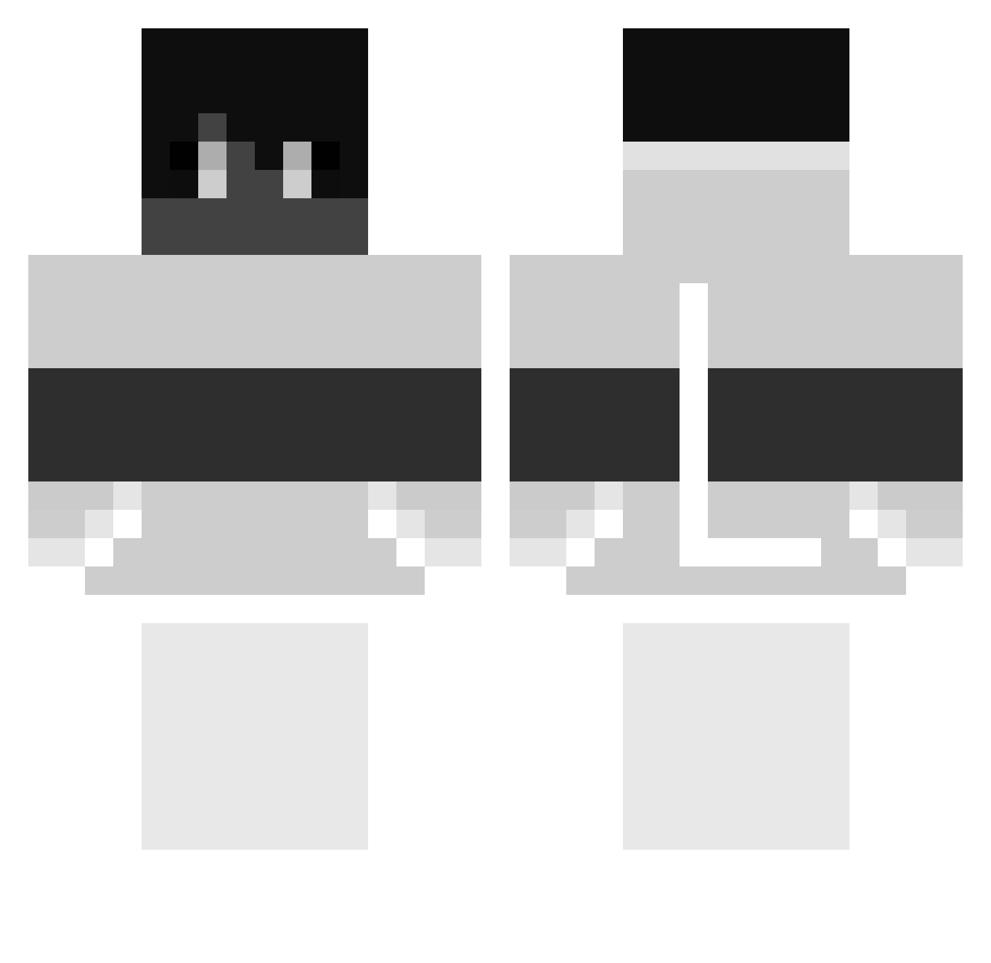 LexxplayzMc Minecraft skin, front and back view