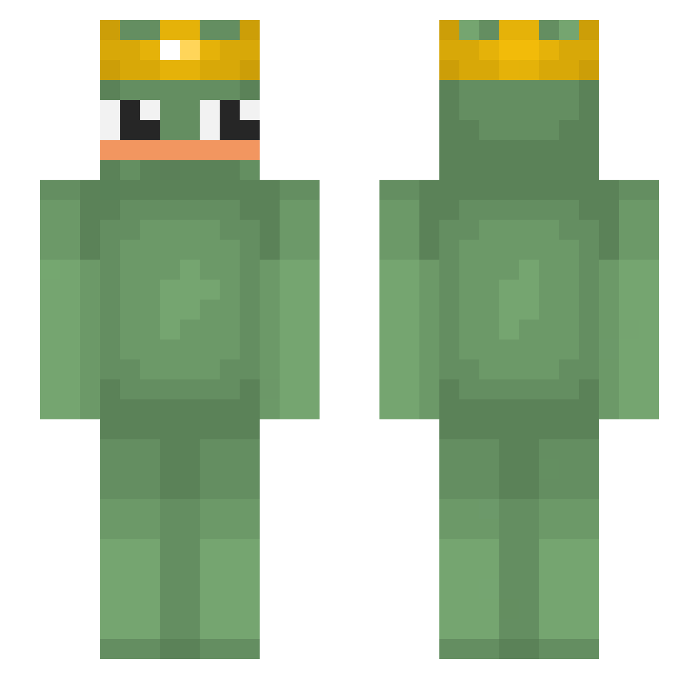 coqueee_ Minecraft skin, front and back view