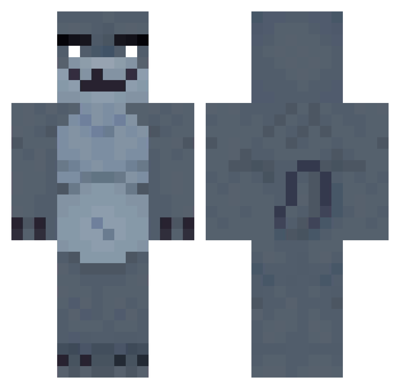 filthyweeb8969 Minecraft skin, front and back view