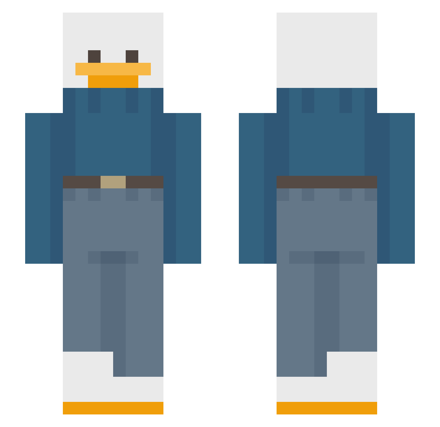PowiatOstrodzki Minecraft skin, front and back view