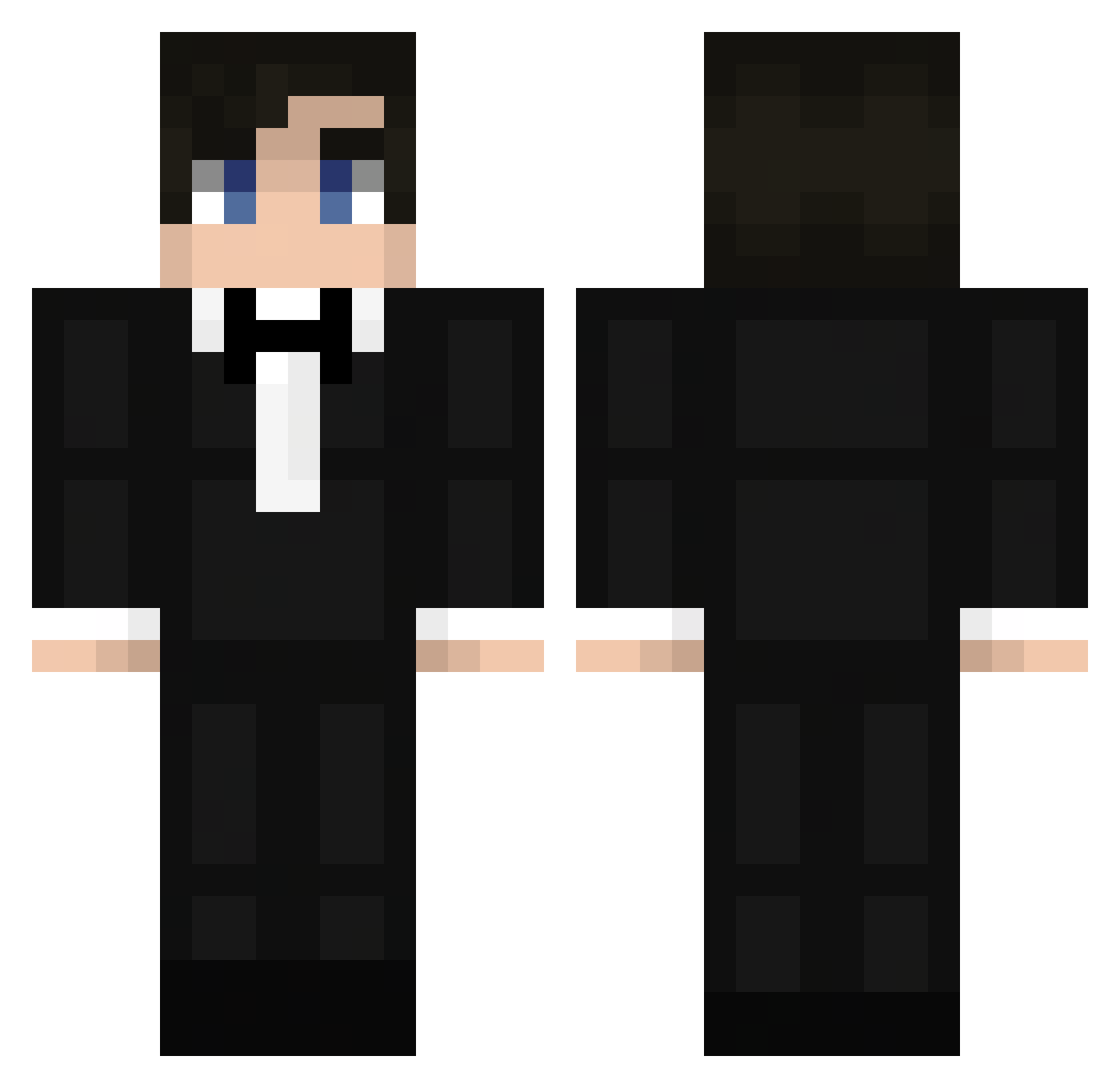 RoeiS Minecraft skin, front and back view