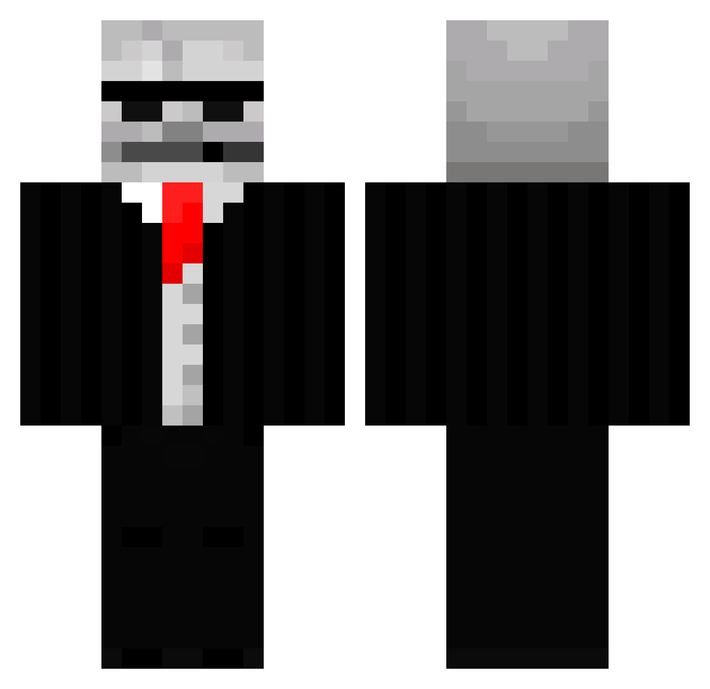 Sodz1aX Minecraft skin, front and back view