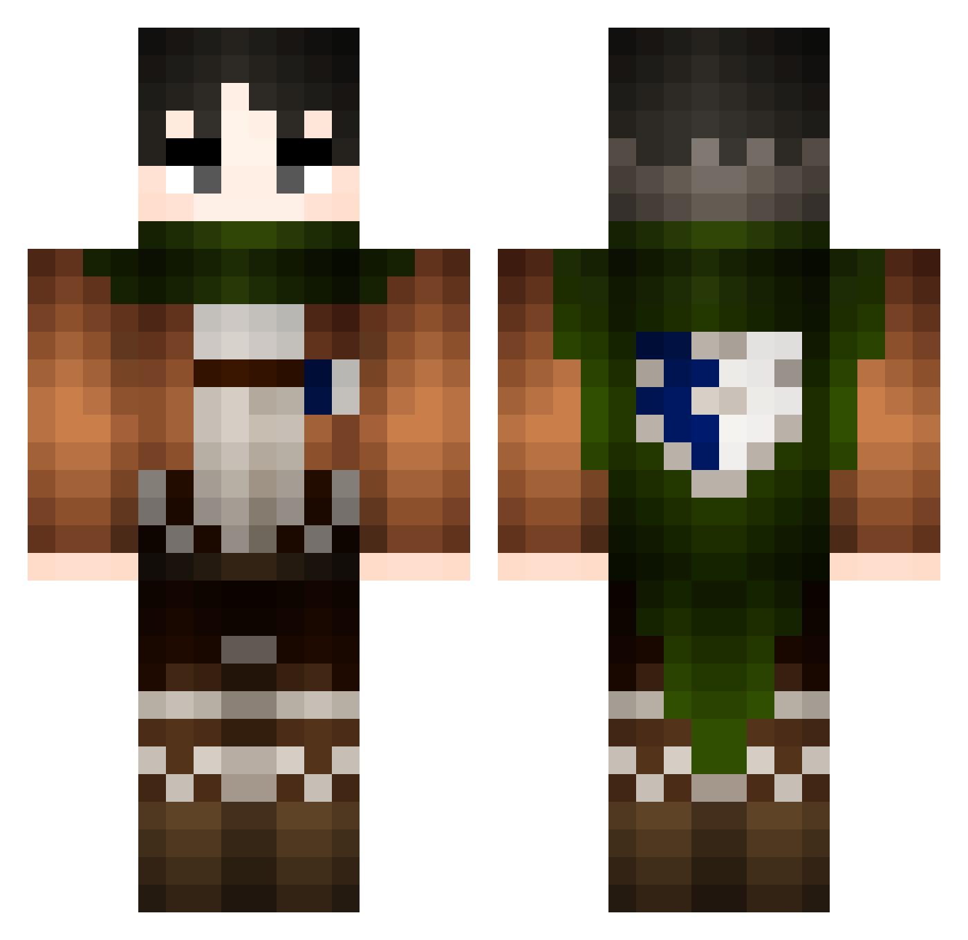 R4rapid_2021 Minecraft skin, front and back view