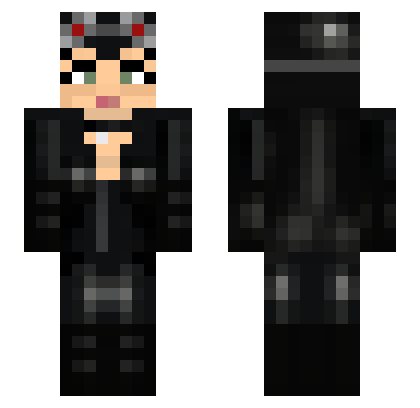 nousa01 Minecraft skin, front and back view