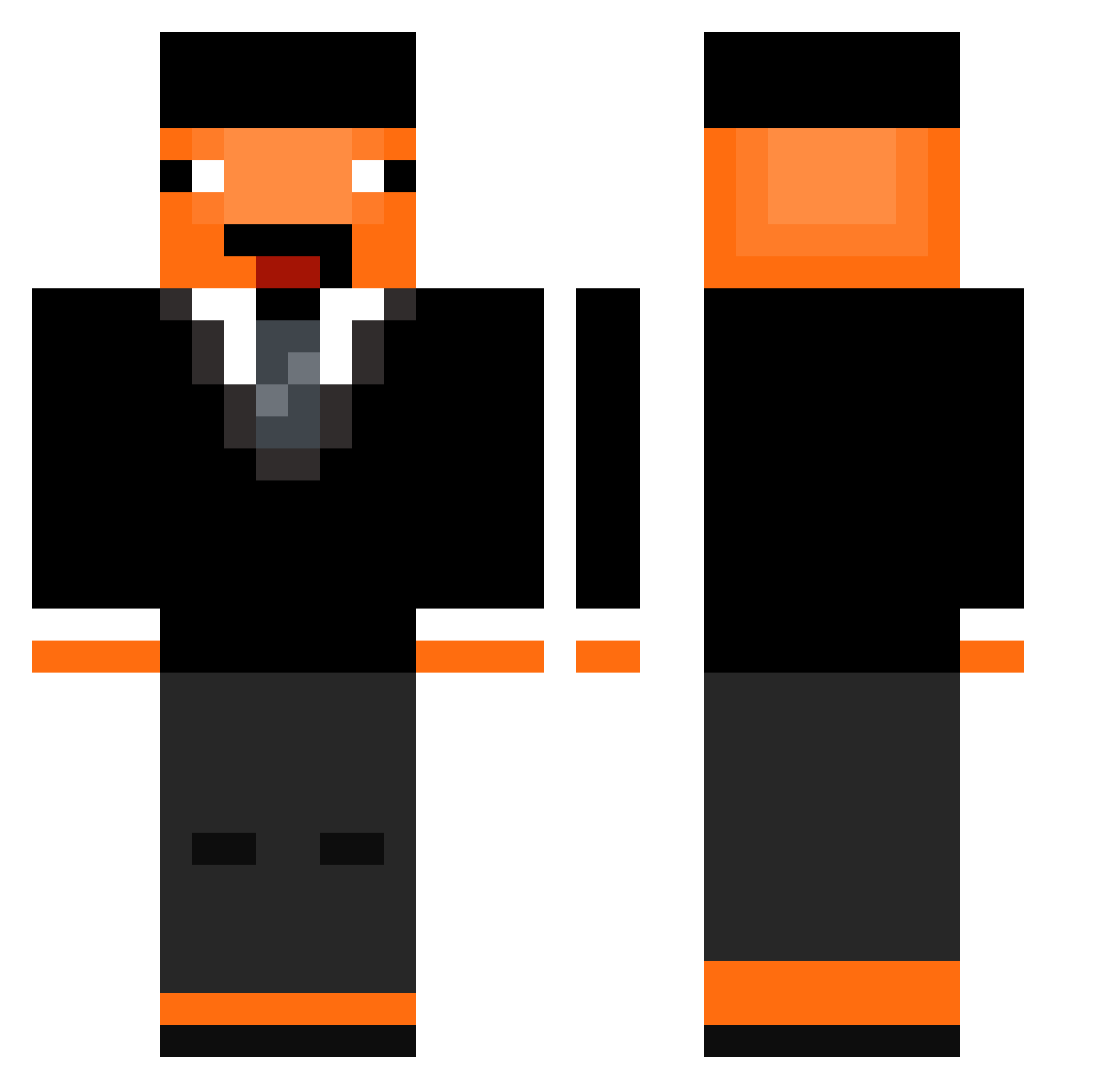 CashGuapo Minecraft skin, front and back view