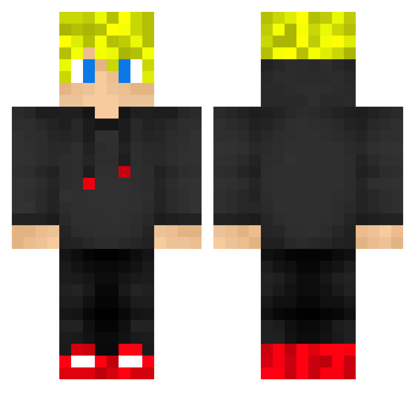 taylorjoey03 Minecraft skin, front and back view