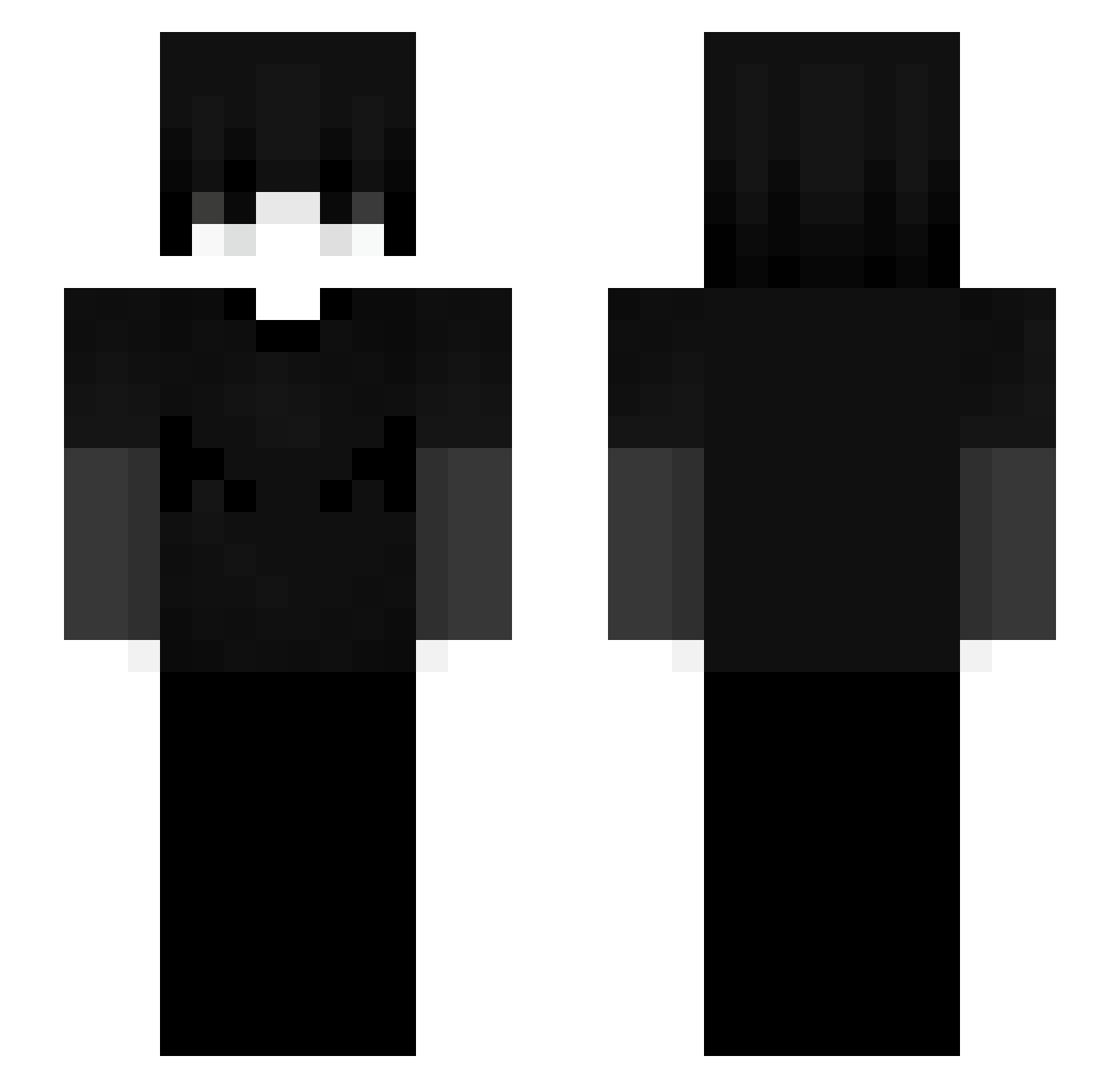 zIssam Minecraft skin, front and back view