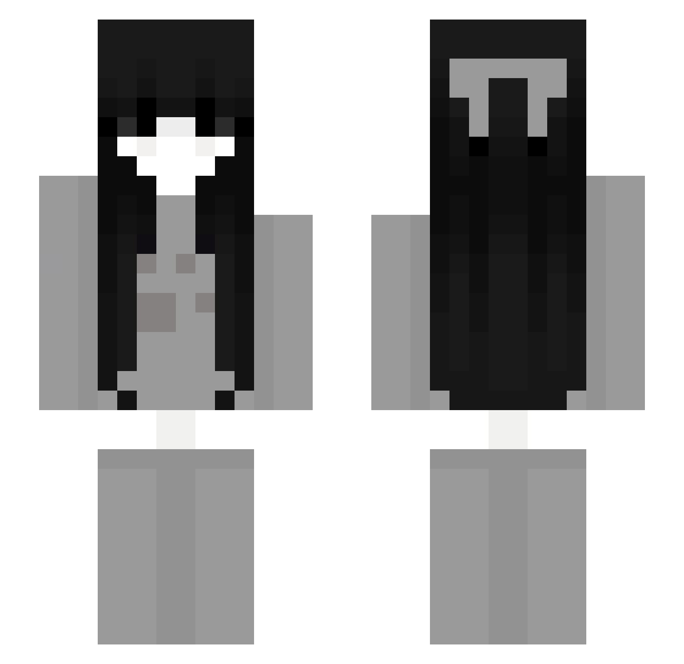 Rea1Humor Minecraft skin, front and back view