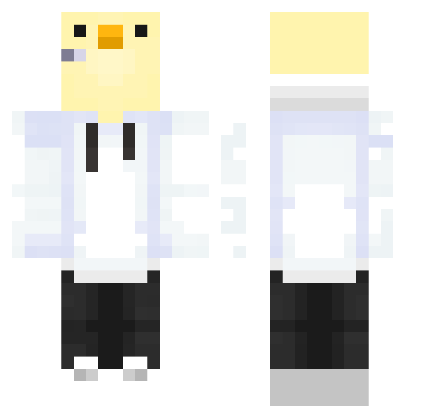 Antoo_24 Minecraft skin, front and back view