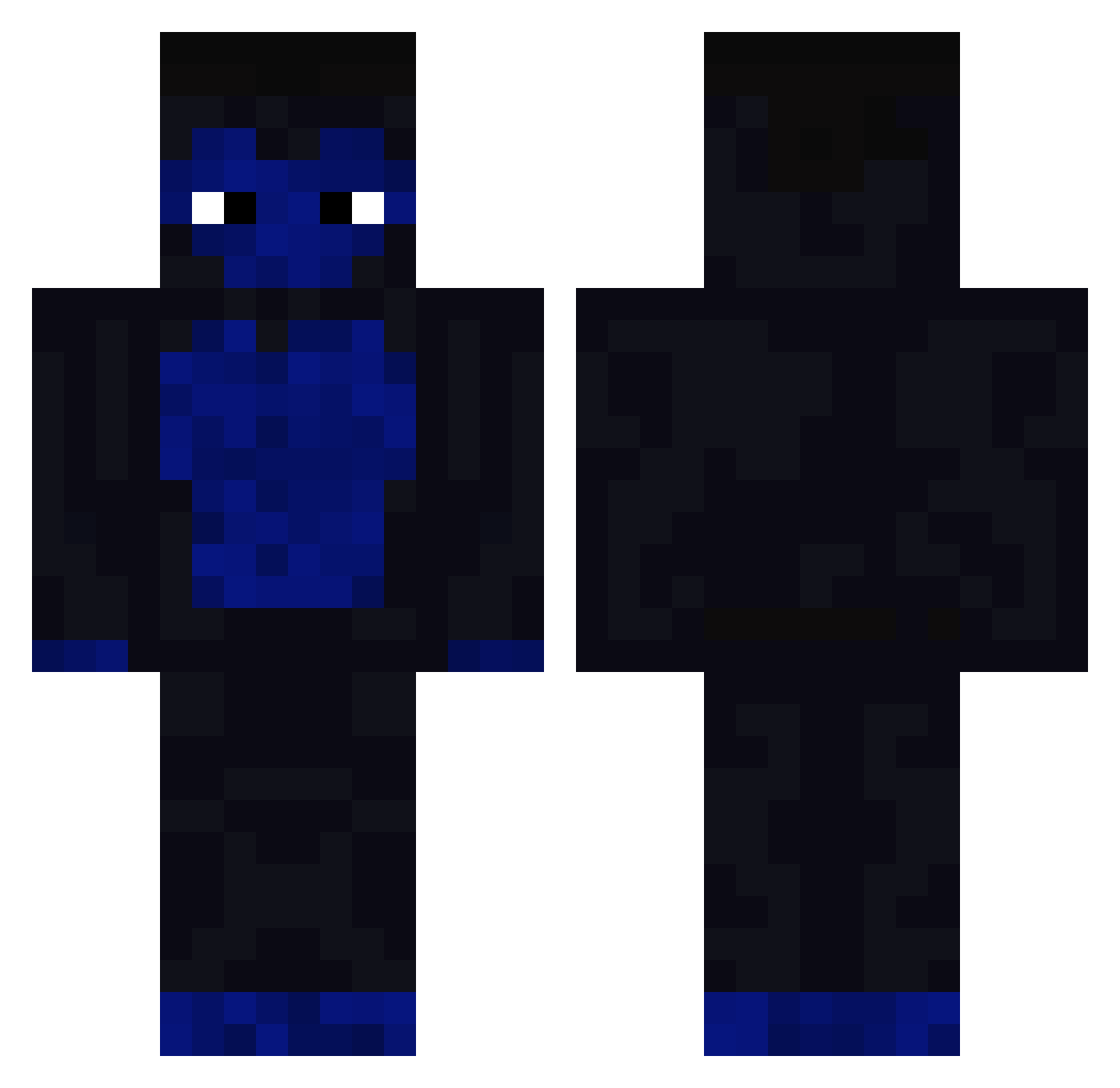 HamUnleashed Minecraft skin, front and back view