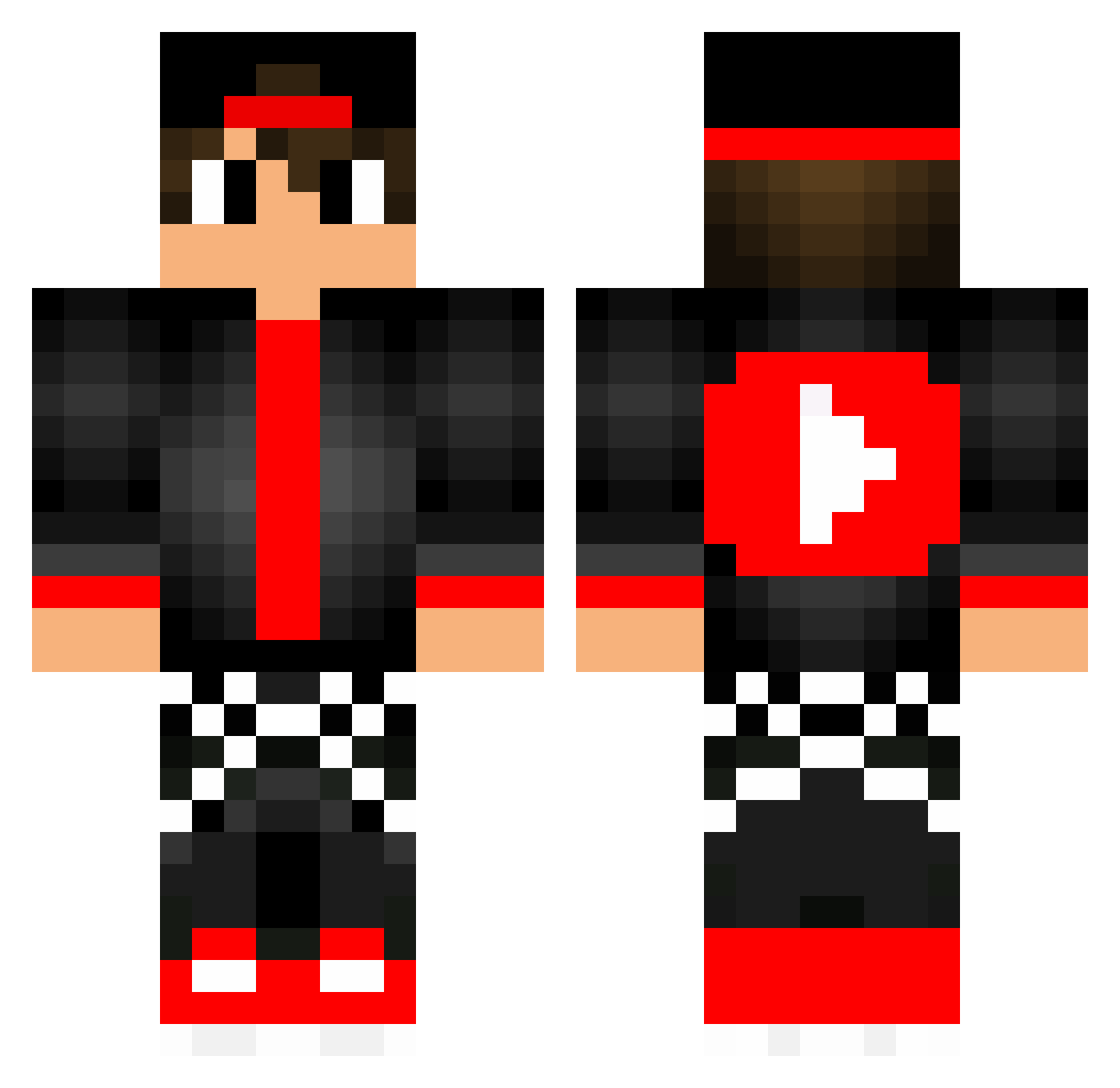 Cossack17 Minecraft skin, front and back view