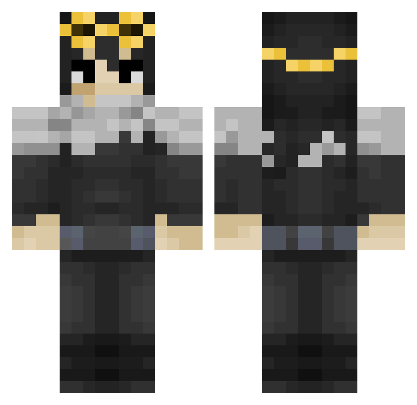 luv_jake Minecraft skin, front and back view