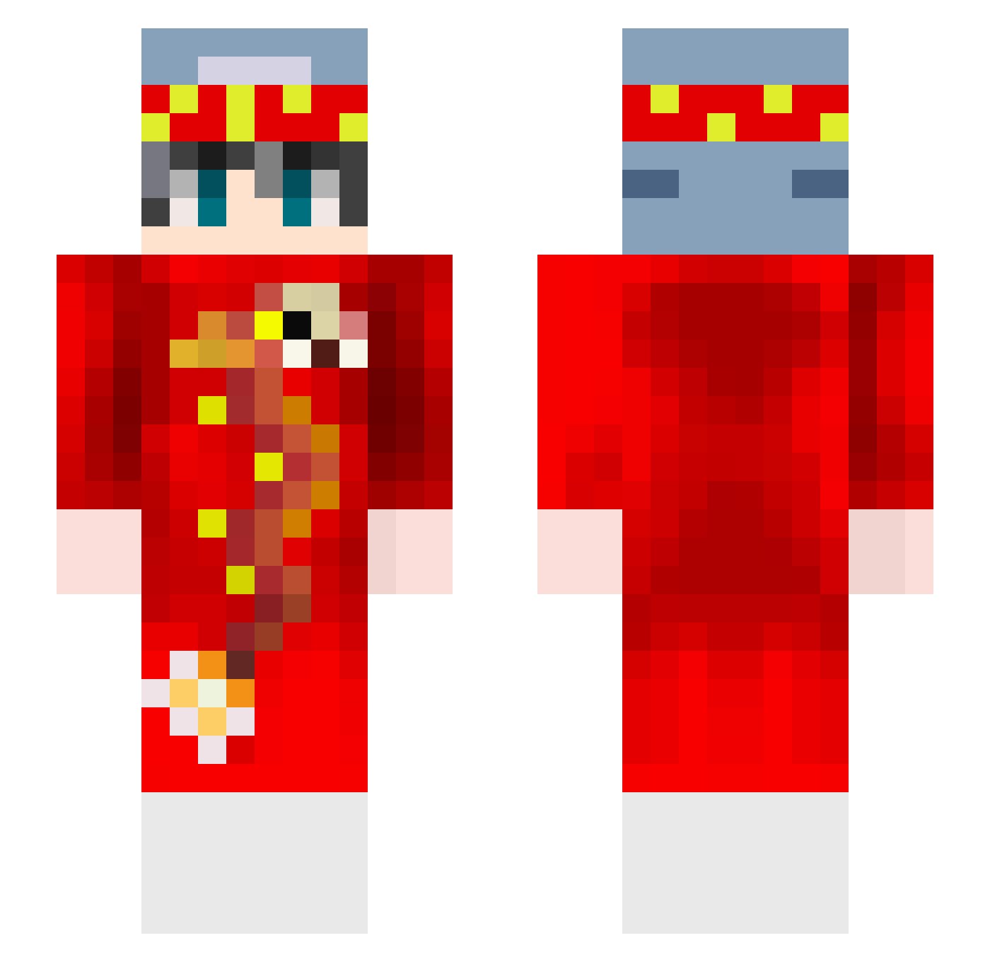 ThienSharDero_0 Minecraft skin, front and back view
