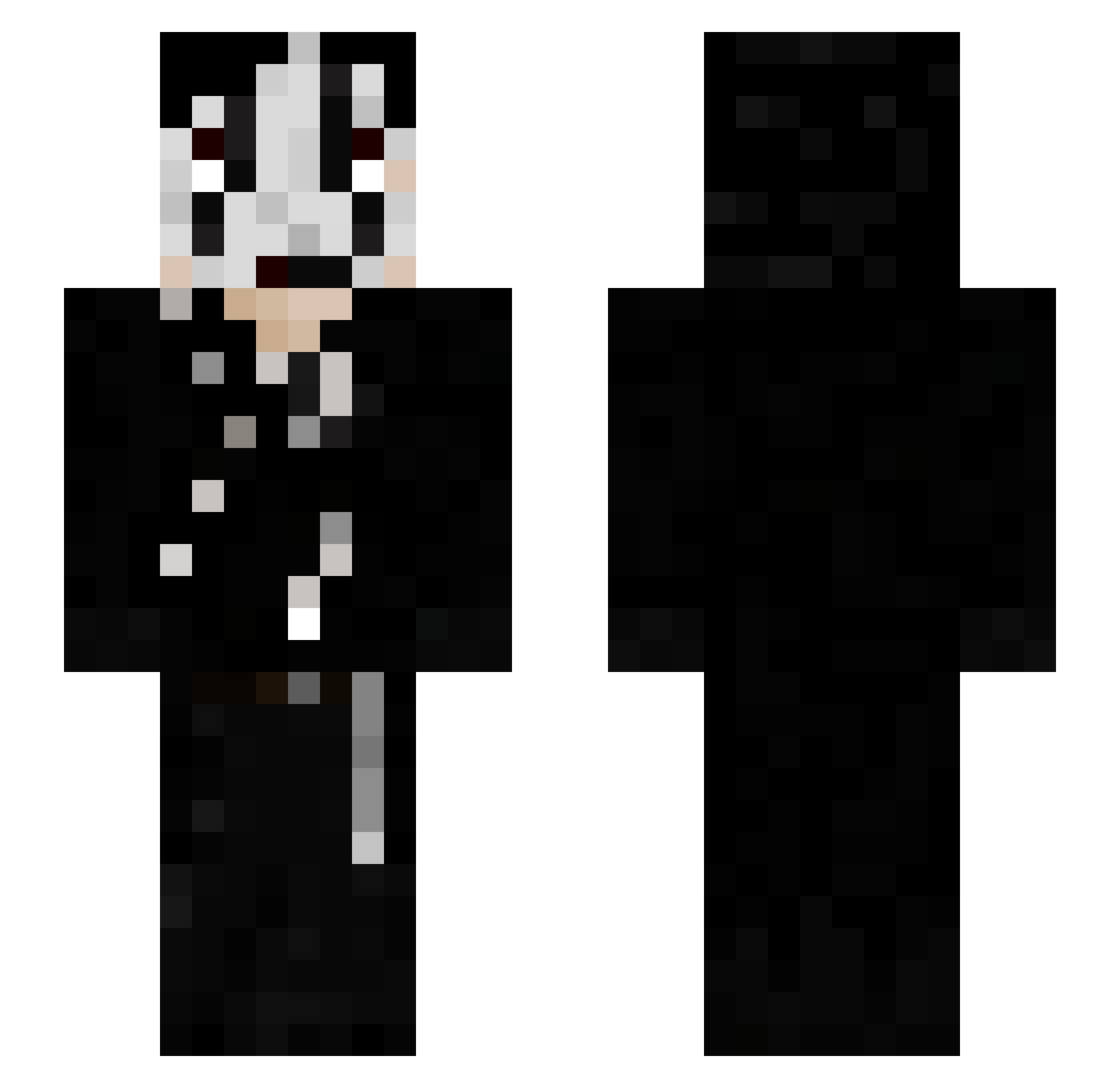 _jesseS Minecraft skin, front and back view