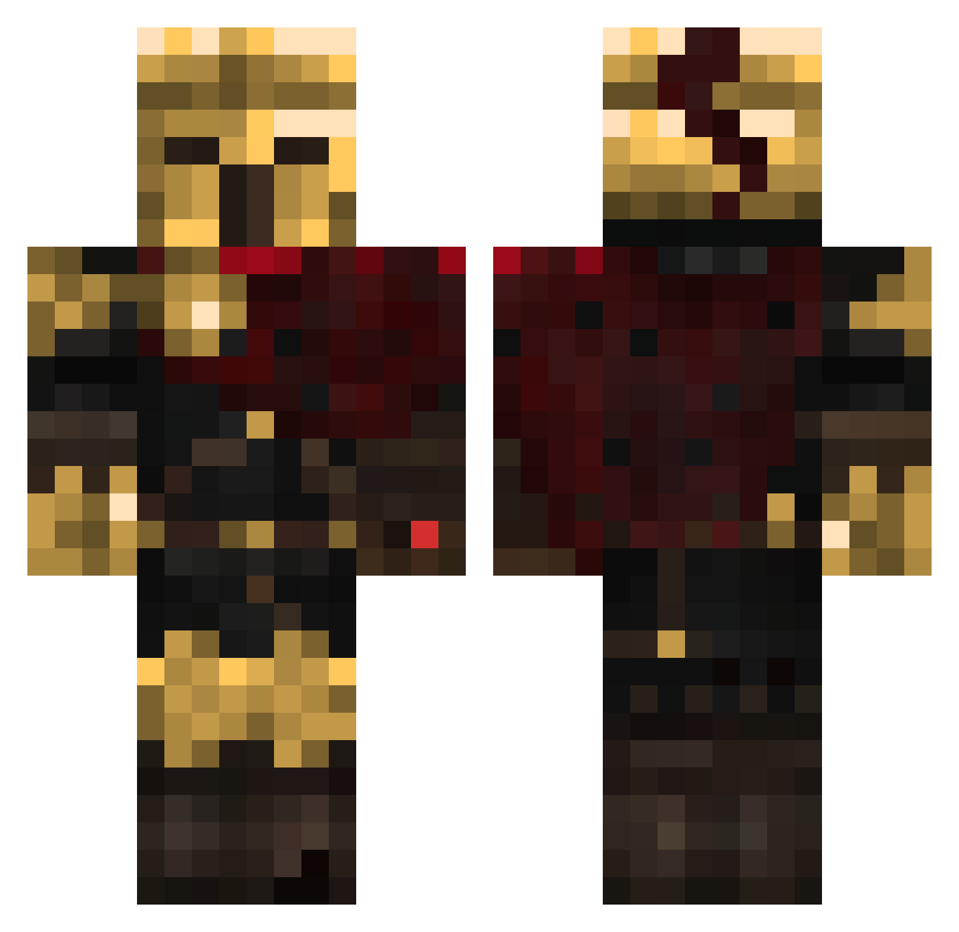 VojtaSen Minecraft skin, front and back view