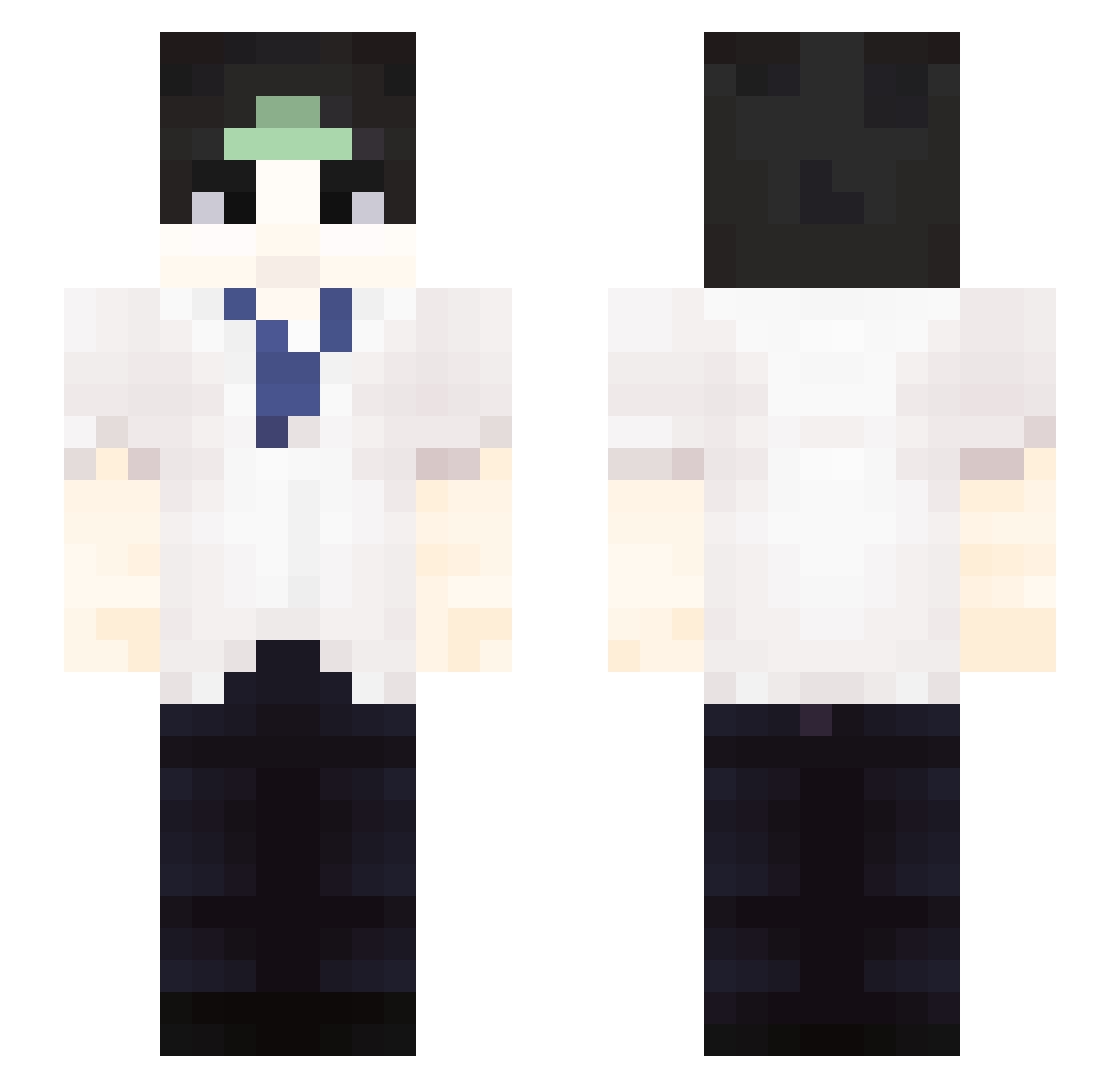 sudiks Minecraft skin, front and back view