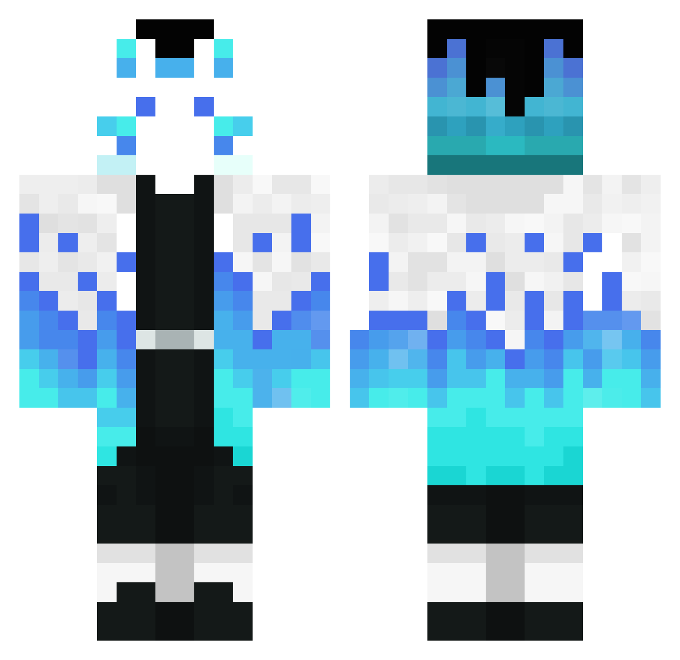 oSiwyy Minecraft skin, front and back view