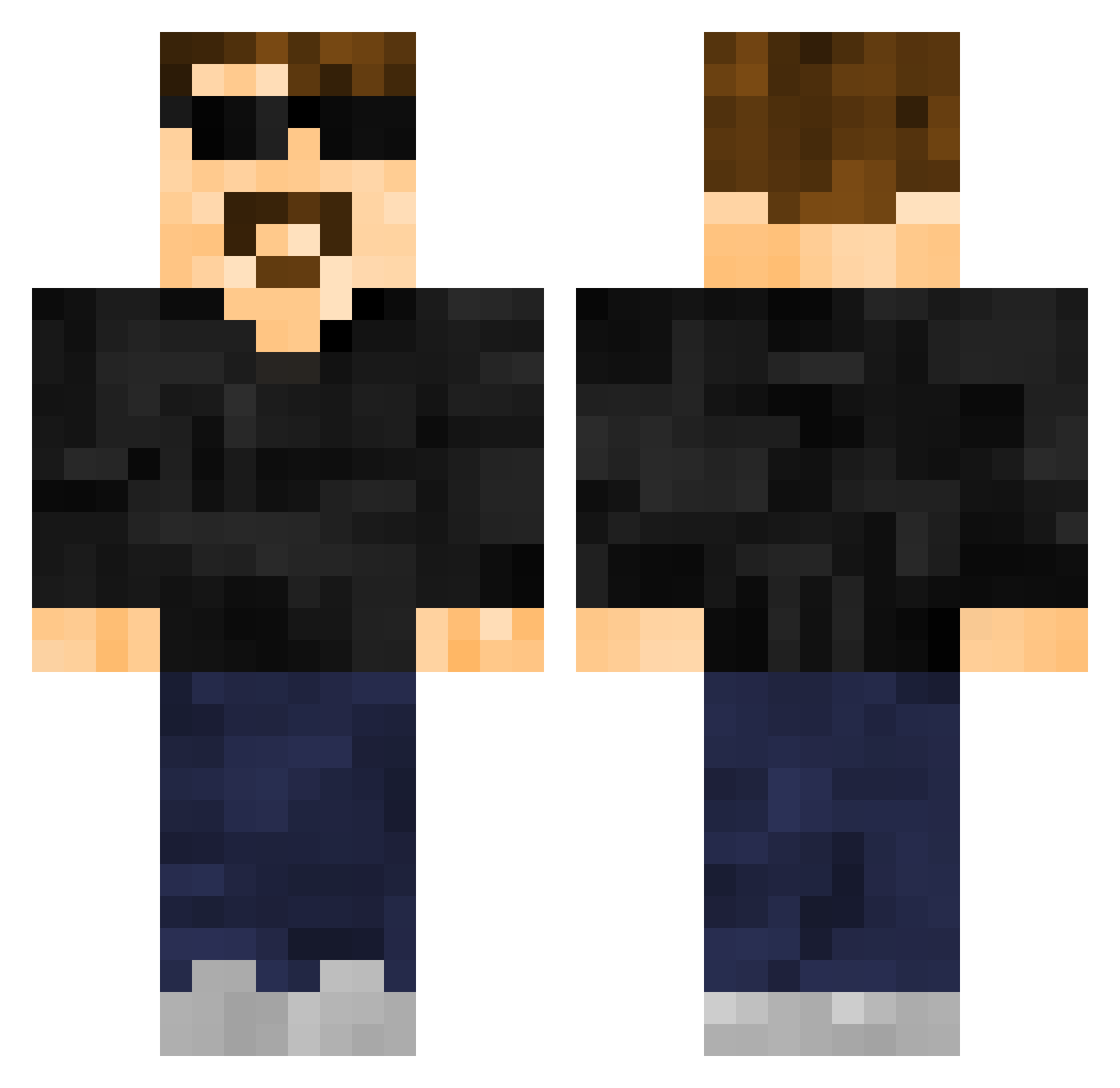 ev8159 Minecraft skin, front and back view