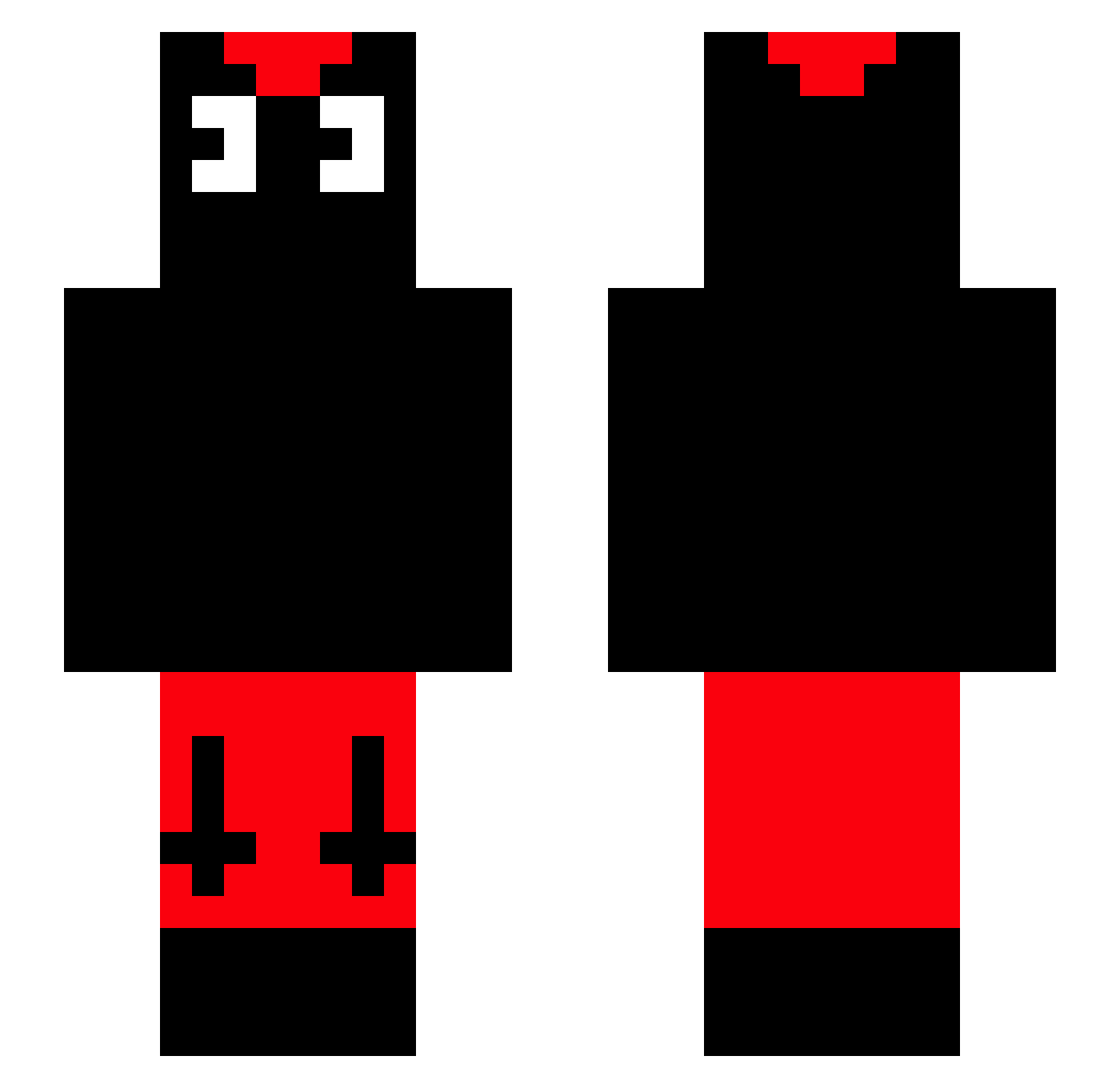 sp00ky73 Minecraft skin, front and back view