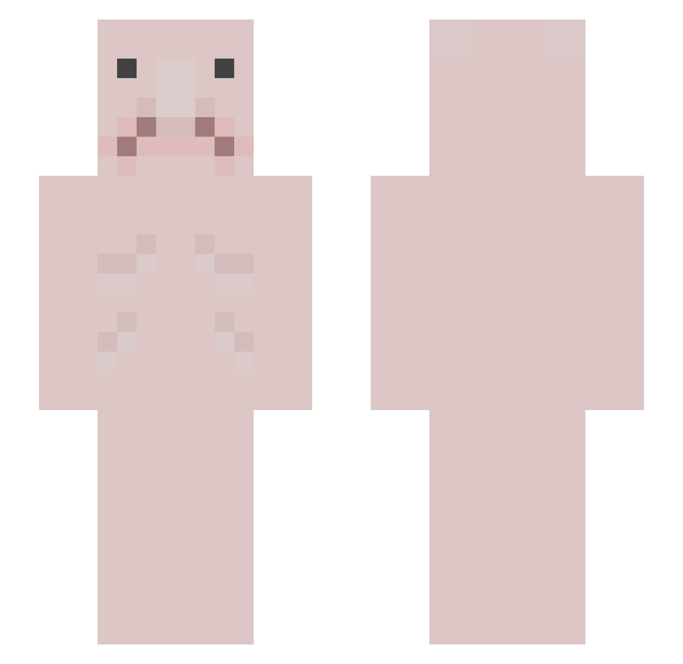 Mr_Blobby12 Minecraft skin, front and back view