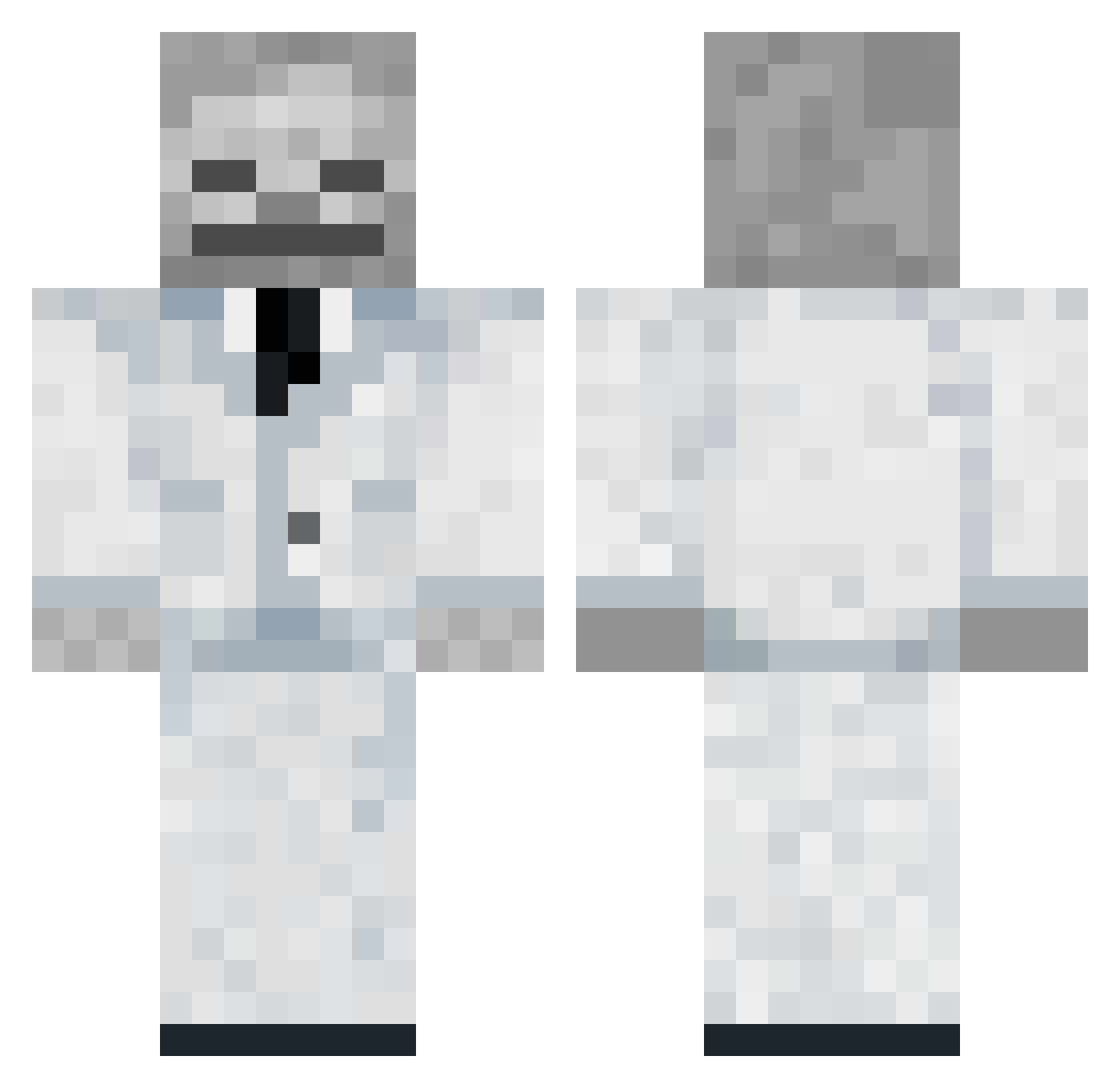 GabzinDoGlau Minecraft skin, front and back view