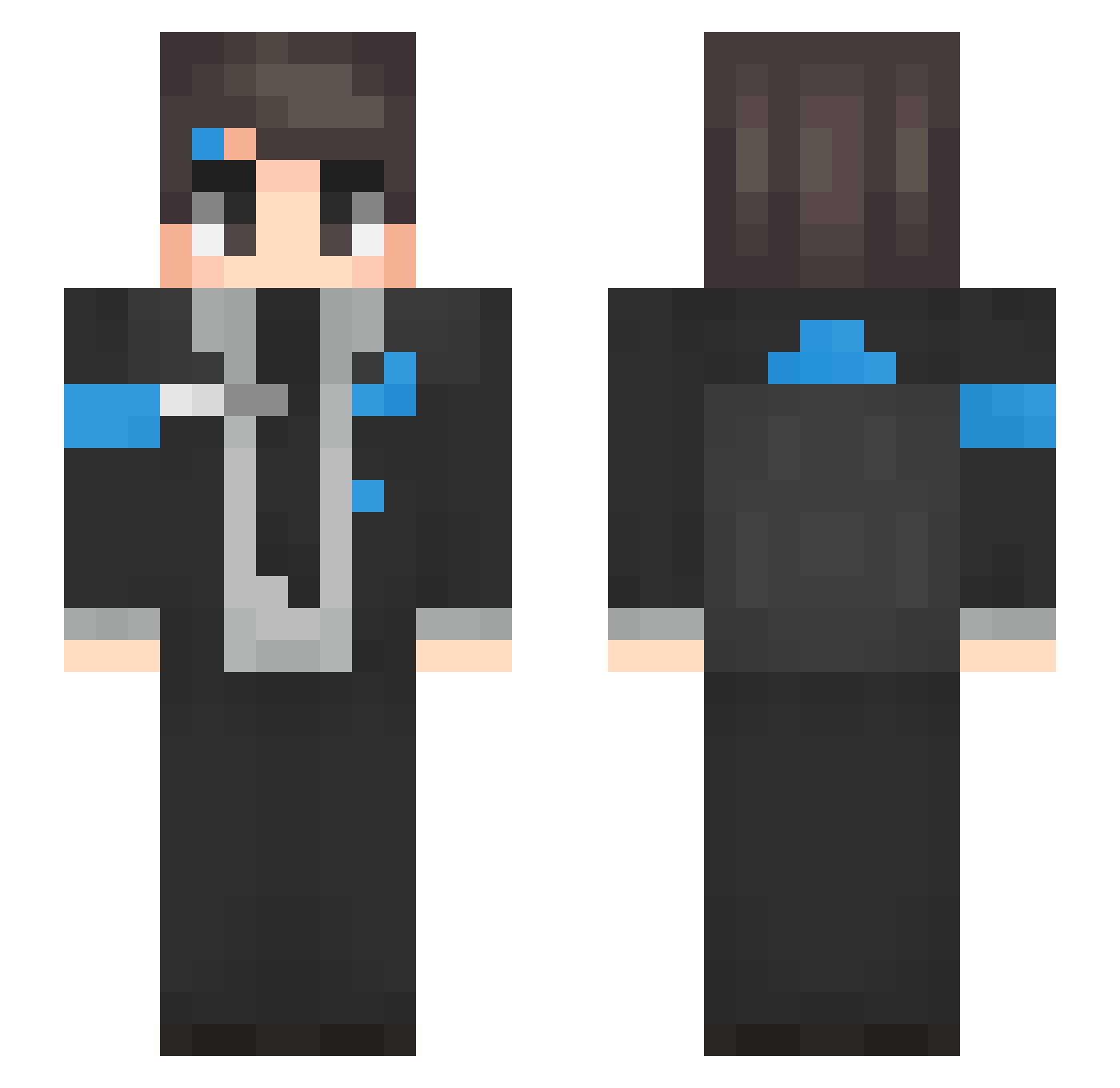 iracuma Minecraft skin, front and back view