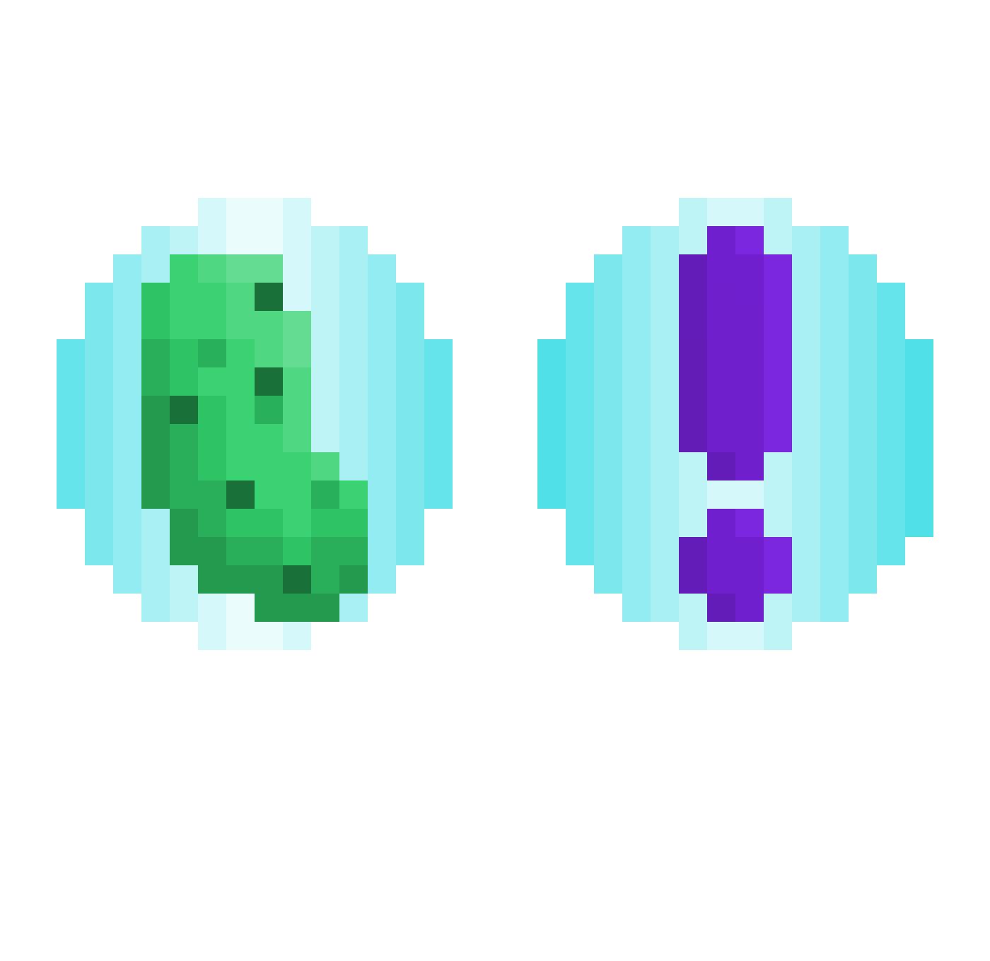 QtRowan Minecraft skin, front and back view