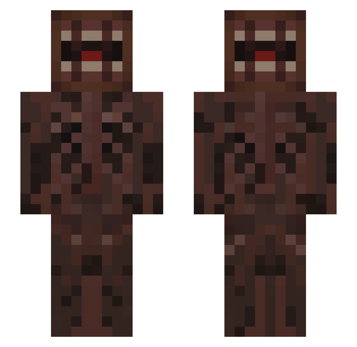 CookiesAndCookie Minecraft skin, front and back view
