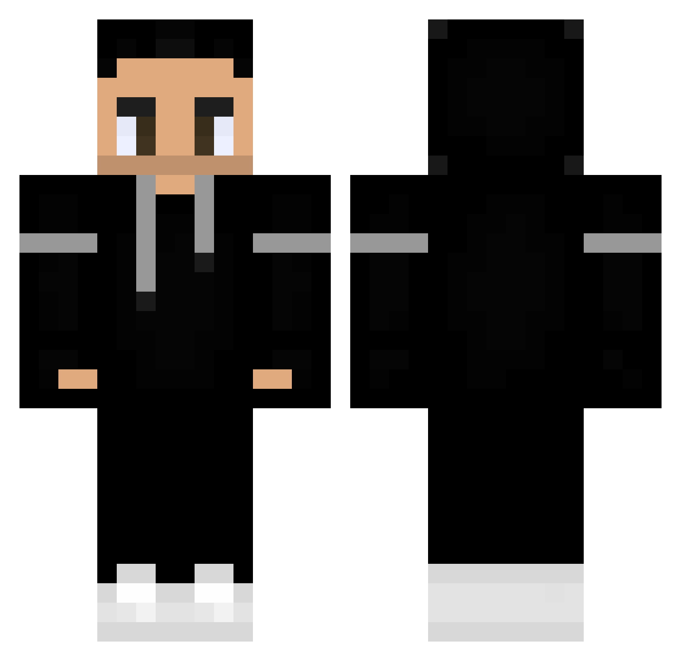 Toho Minecraft skin, front and back view