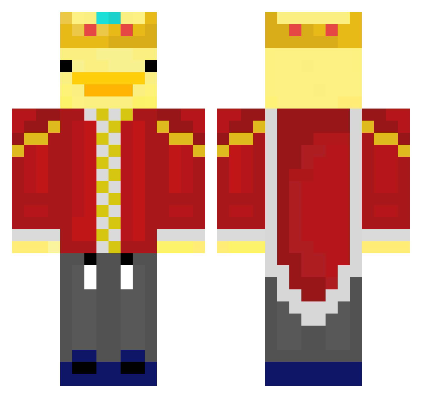 Szymon0_1 Minecraft skin, front and back view