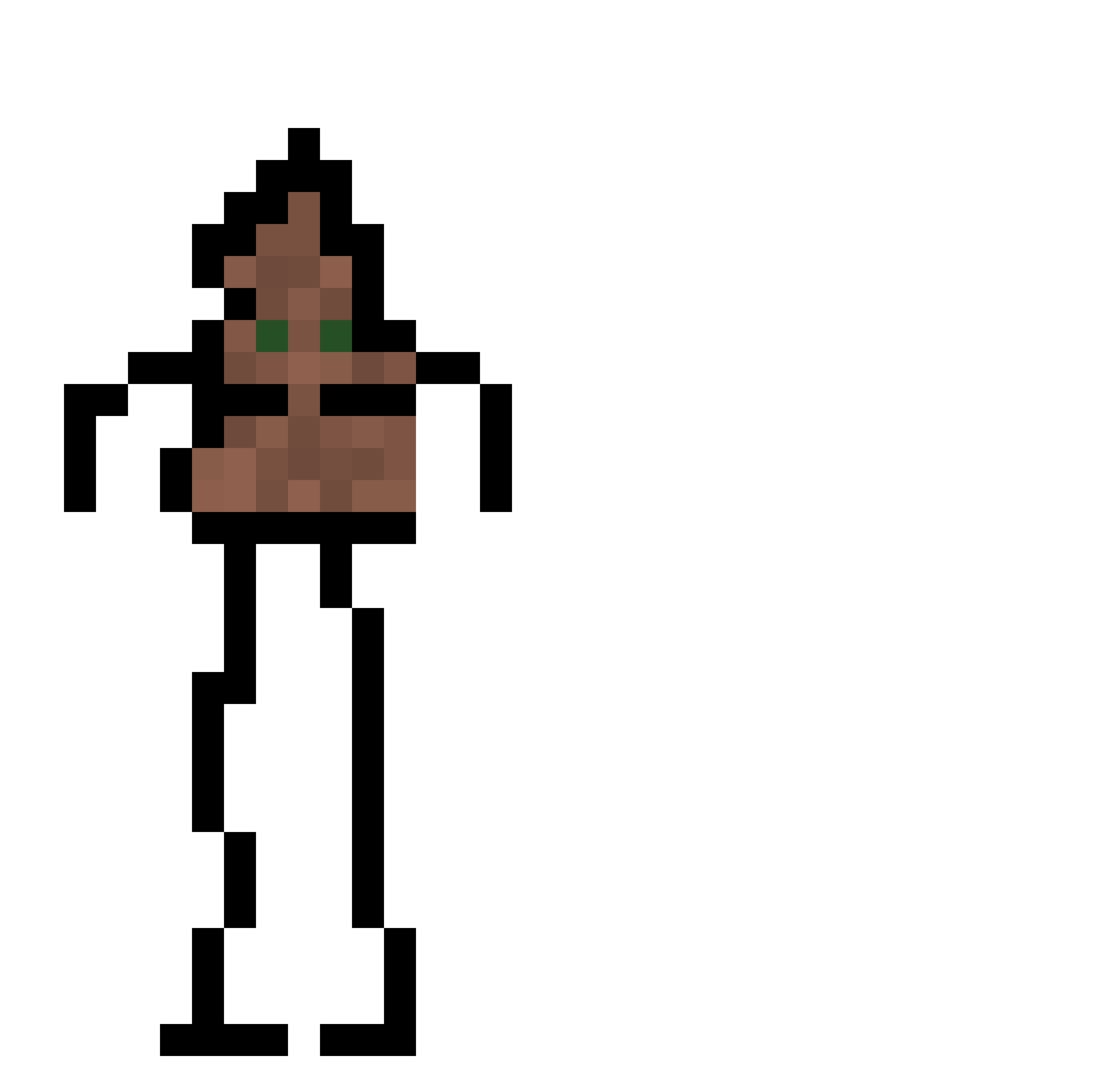 Zairye Minecraft skin, front and back view