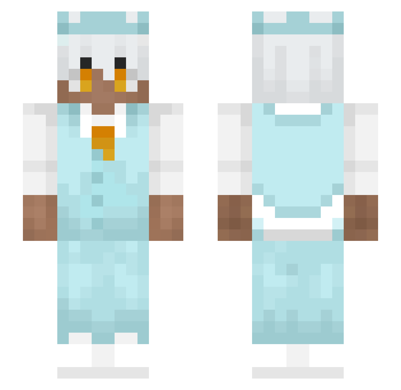 _NOCTO Minecraft skin, front and back view