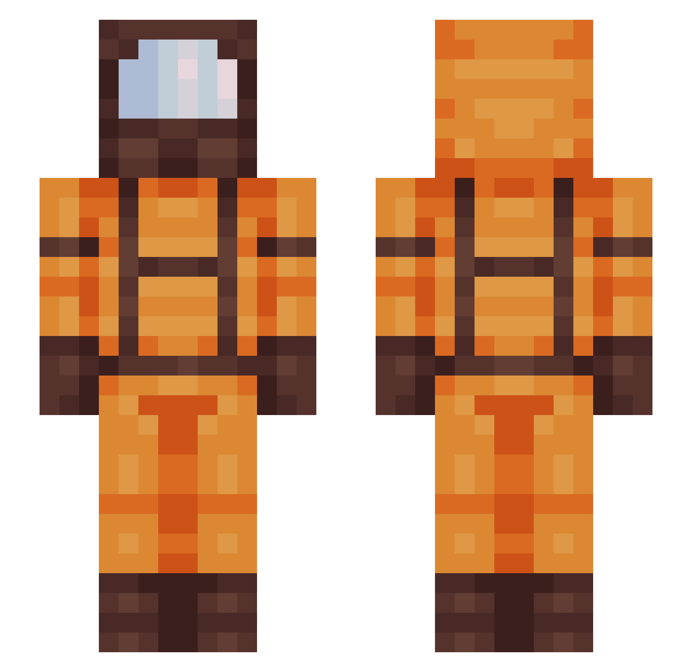 duskingtide Minecraft skin, front and back view