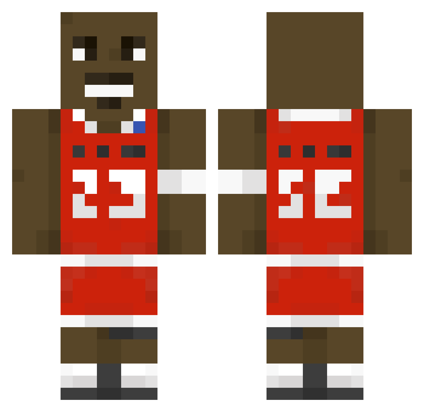 NootDaZuck Minecraft skin, front and back view